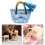 1/6 Scale Handbag with Bow Tie for 12" BJD Dolls Light Blue 6