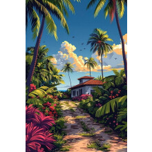 Hawaii Landscape Wooden Jigsaw Puzzle 300-Piece
