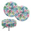 Palm Leaf Floral Bar Stool Covers Polyester 2-Pack 1