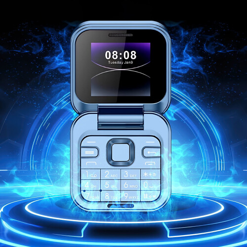 Mini Flip Phone 2G Unlocked Dual SIM Lightweight Portable