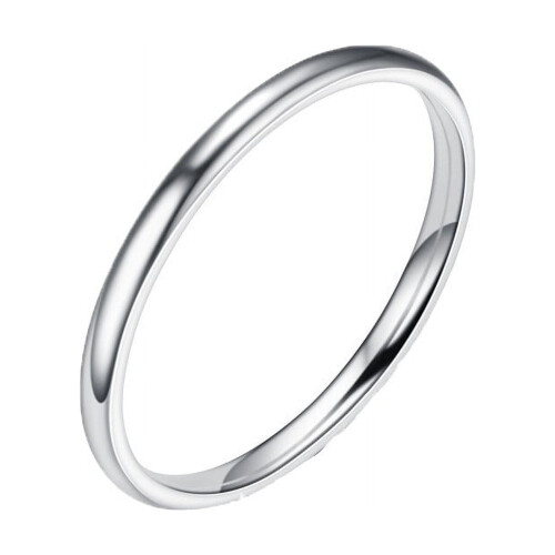 Women's Sterling Silver White Geometry Wedding Ring