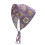 Lenço de cabelo/bandana floral de crochê 1