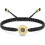 Pulseira ajustável com cordão trançado para urna funerária com girassol 1