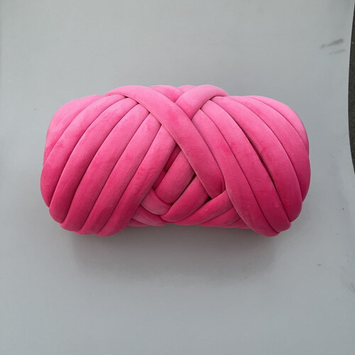 Velvet Chunky Garn Rose 500g