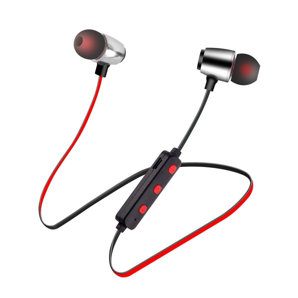 Bluetooth 5.0 Wireless Earbuds 3-Hour Playtime Red 941196161635