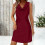 Abito aderente da donna con scollo a U e paillettes, multicolore 1