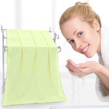 Toalla de baño de terciopelo amarilla, grande, suave, absorbente y de secado rápido.