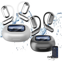 AI-oversættelsesørepropper, IPX5 vandtætte, åbent design, Bluetooth 5.4, 128 sprog.