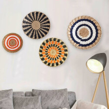 Decorazione murale bohémien realizzata a mano con materiali naturali (1 pezzo)