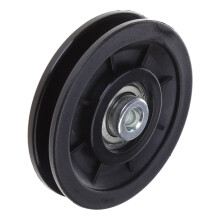 Black Round Wheel Cable Pulley for Gym Equipment