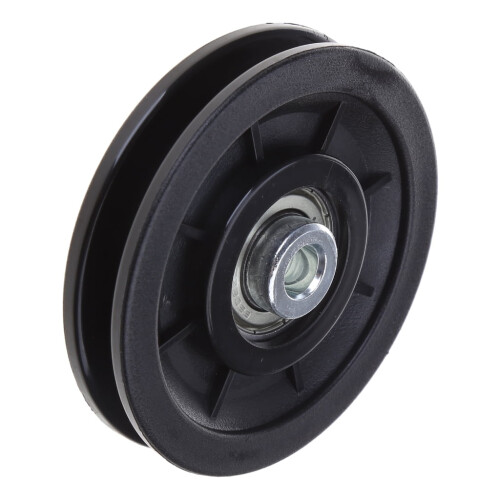 Black Round Wheel Cable Pulley for Gym Equipment