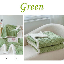 Fleece Blanket Queen Size 60x80 Green