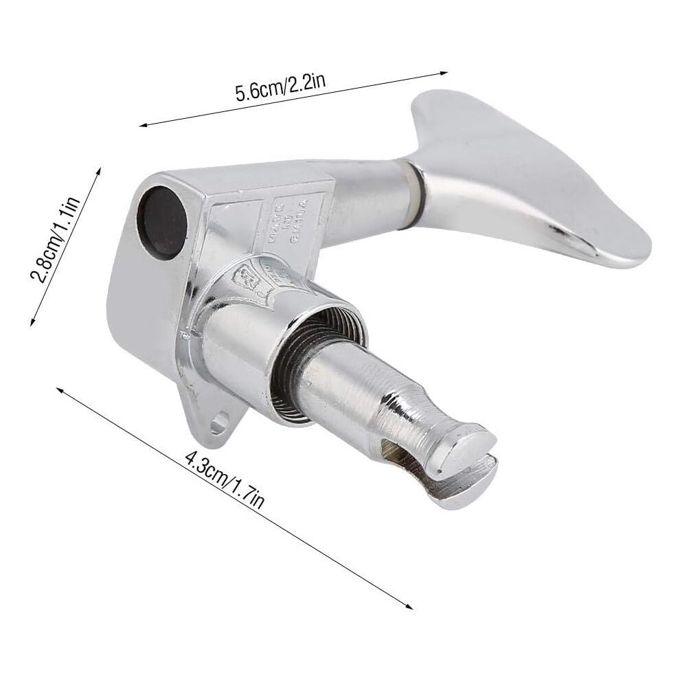 Dilwe Bass Tuning Peg With Fishtail-Shaped Button - Sealed Machine Heads 2L