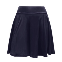 Damen-Skort mit hohem Bund, einfarbig, marineblau, Größe XXL