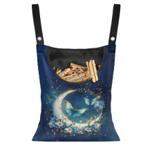 Ensemble de 2 sacs de rangement pour pinces Ă linge Ă motif floral avec boutons-pression