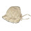 Babysolhatt i bomull med spets, öronlappar, prinsessmodell 1