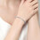 Boho beaded bracelet women silver gold 7 inch adjustable 6