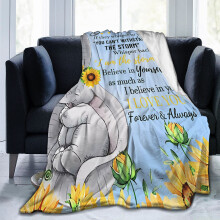 Tæppe med kæledyrsmønster i flannel til fødselsdag, gave, 40x50 tommer