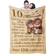 Coperta in latta per anniversario 30x40 pollici