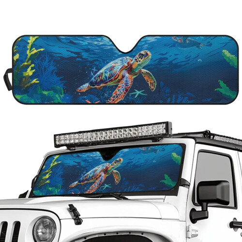 Foldable Windshield Sun Shade for Jeep Wrangler JL/JLU/4XE