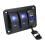 Vippebryterpanel med dobbel USB-lader og voltmeter3 1