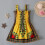 Vestido de princesa boho de algodón para bebé niña, amarillo, sin mangas. 2