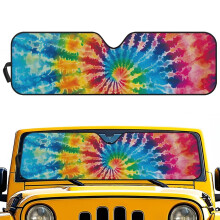 Tie-Dye Windshield Sun Shade for 2007–2023 Jeep Wrangler