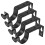 Curtain Rod Brackets Iron Sleek Finish 4Pcs 6