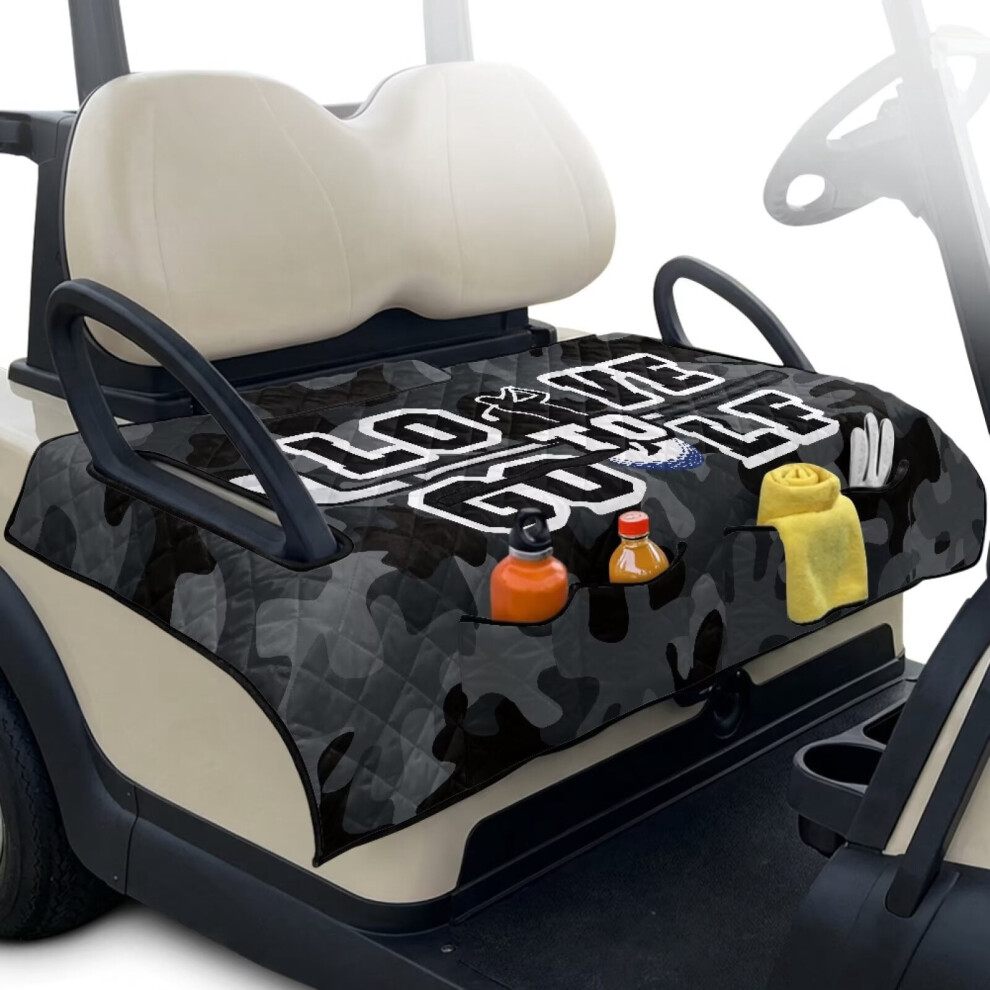 Golf Cart Seat Covers Camo Print Universal 4-Pocket Towel 9180435749796