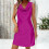 Abito aderente da donna con scollo a U e paillettes, multicolore 1