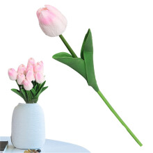 Umělé květiny tulipánů, skutečný dotek, 12 stonků