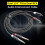 1/4" to Dual RCA Male Adapter Cable 1 Pack 2