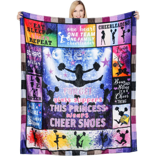 Coperta da cheerleader, morbida e leggera, 40x50 pollici.