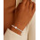 Zartes Damenarmband mit Herzanhänger und elastischen Perlen, 4