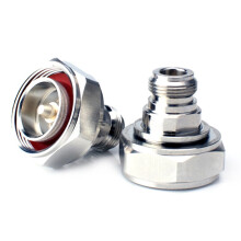 N Female to 7/16 DIN Male RF Coaxial Adapter 2 pcs