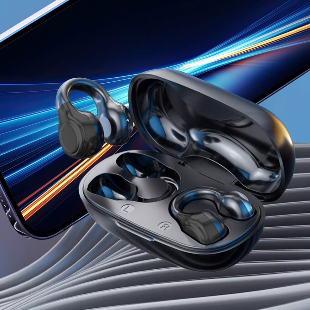 Open Ear Earbuds Bone Conduction Clip-On Headphones 9180435743343