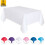 Plastic Rectangle Tablecloth White 2-Pack 6x4.5 Ft 1