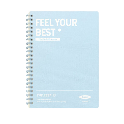 B5 Coil Notebook Unruled 120gsm Portable Plastic Cover