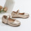 Mädchen Mary Jane Schuhe, Gold, Größe 12,5 5