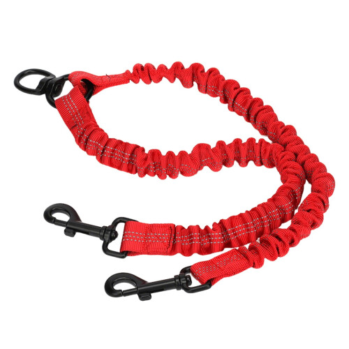 Reflective Double-Ended Dog Leash Retractable with Dual