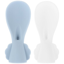 Baby Food Pouch Spoon Silicone Feeding Scoop 2 pcs