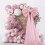 Velvet Large Bow Decoration Pink 20In 1