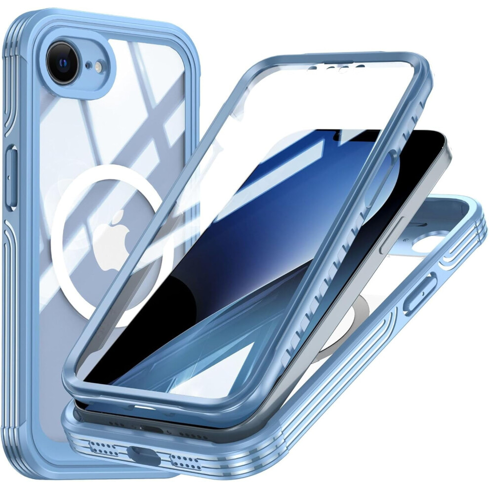 Wireless-Charging Case For Iphone 16E 6.1 Inch Clear Tpe+Pc 9165521244676