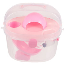 Pink Hamster Carrier Rectangular Plastic 1 Pack