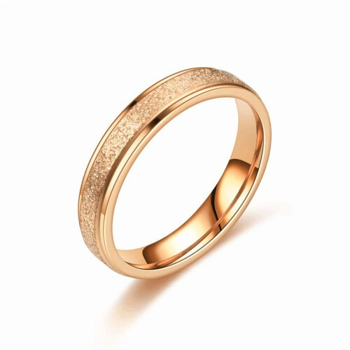 Bague de couple givrée, taille ajustable