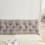 Gray Polyester Bedside Cushion 47.24 x 19.68 in 5