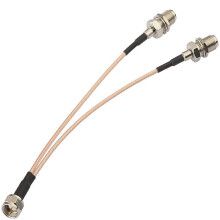 RG316 Coaxial Splitter Cable F Male to Dual F Female 50 Ohm