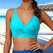 Barr bikini stuáilte do mhná le tacaíocht brú-suas