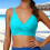 Top de biquíni feminino com bojo e suporte push-up. 1