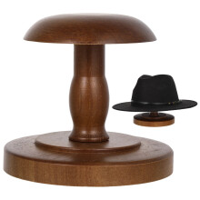 Wooden Hat Rack Vintage Style Rustic Cowboy Cap Organizer